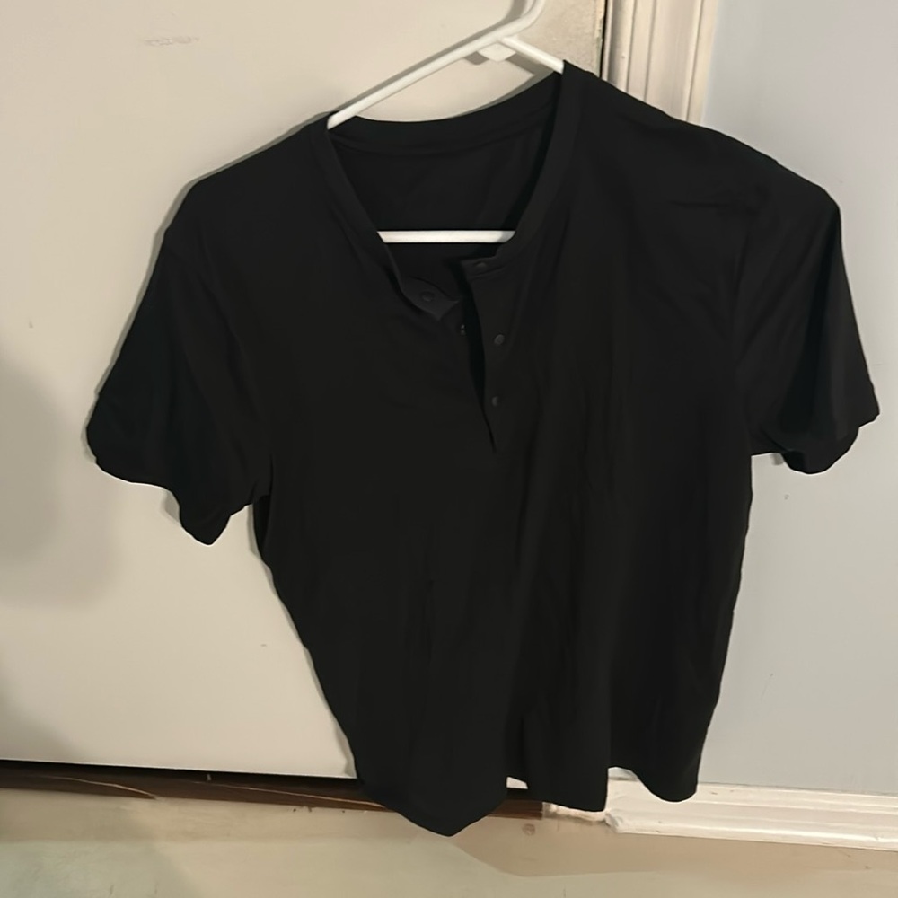 Lululemon black Henley tee